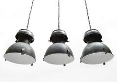 Set of Three 1930s Belgian Street Lights