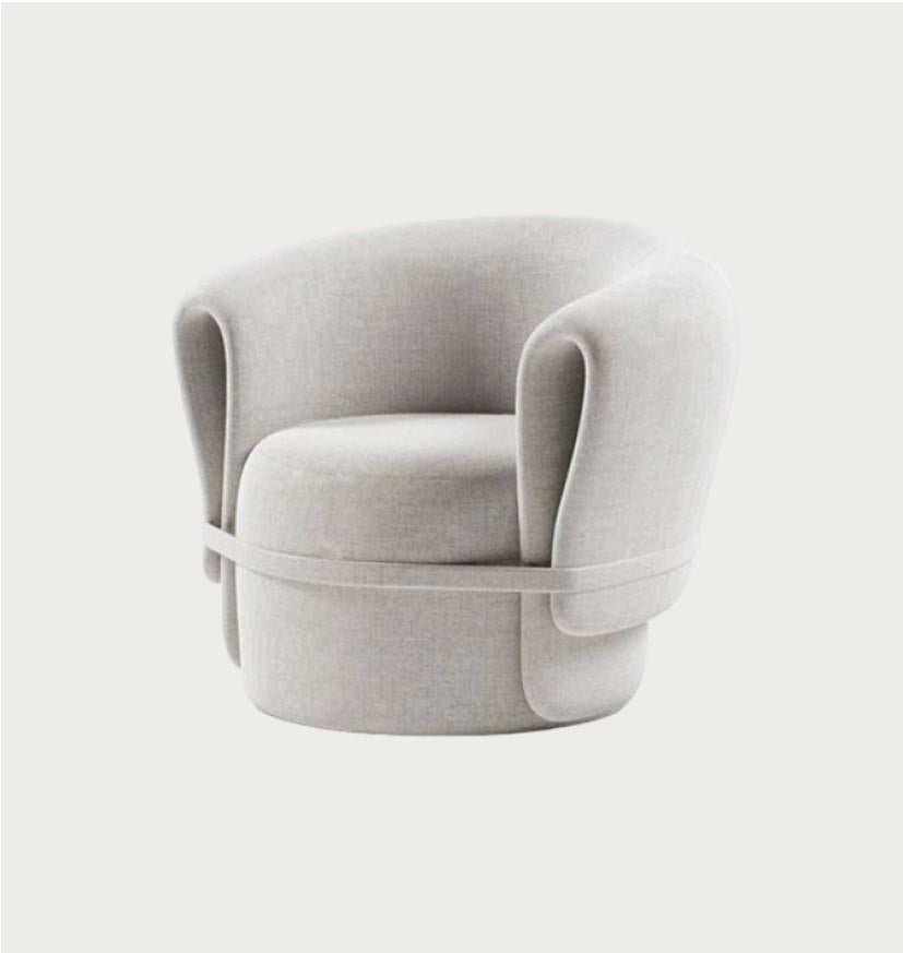 Portugais Fauteuil Bend en tissu par Alter Ego Studio en vente