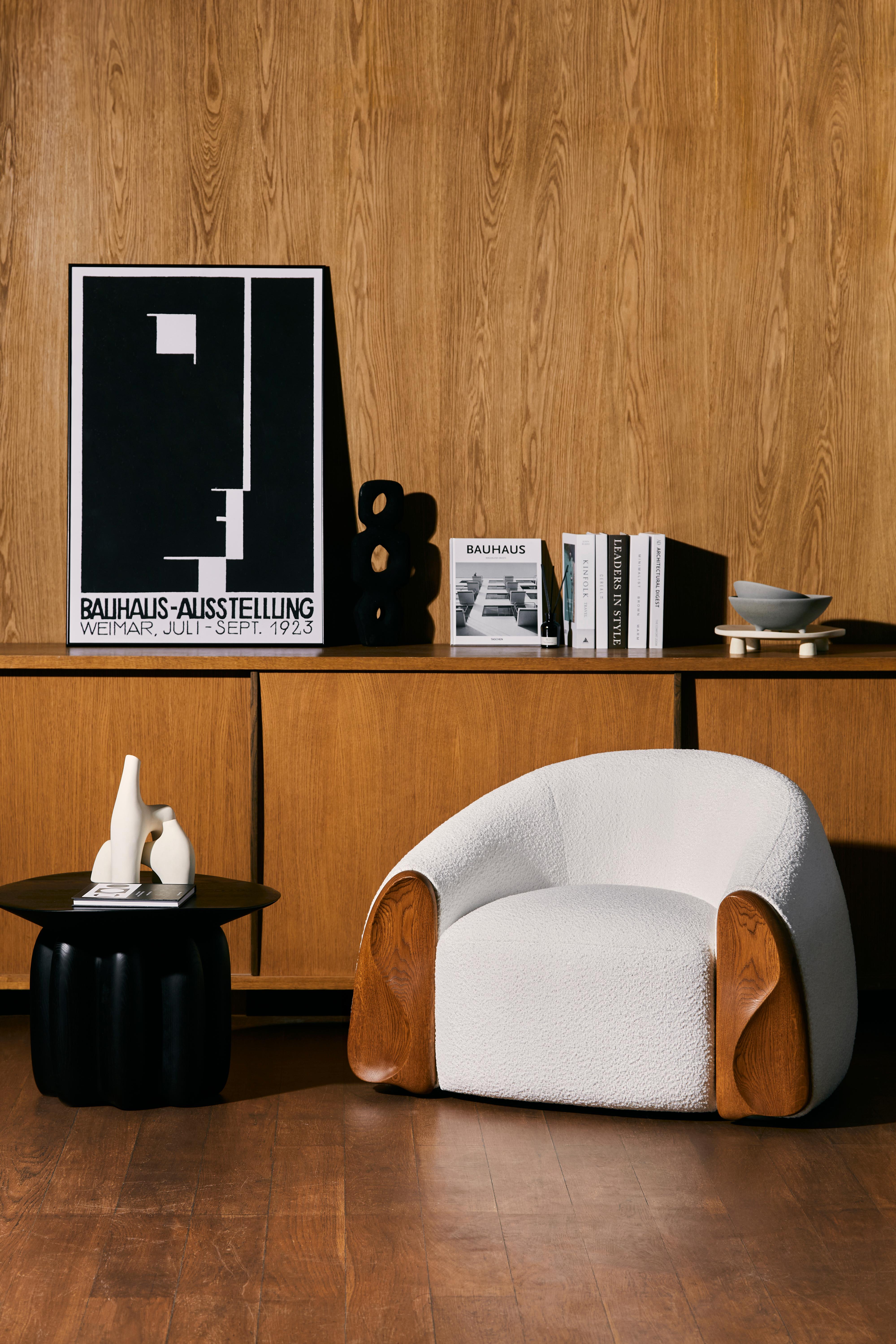 Fauteuil Lines en tissu blanc par Alter Ego Studio Neuf - En vente à Castelo da Maia, 11