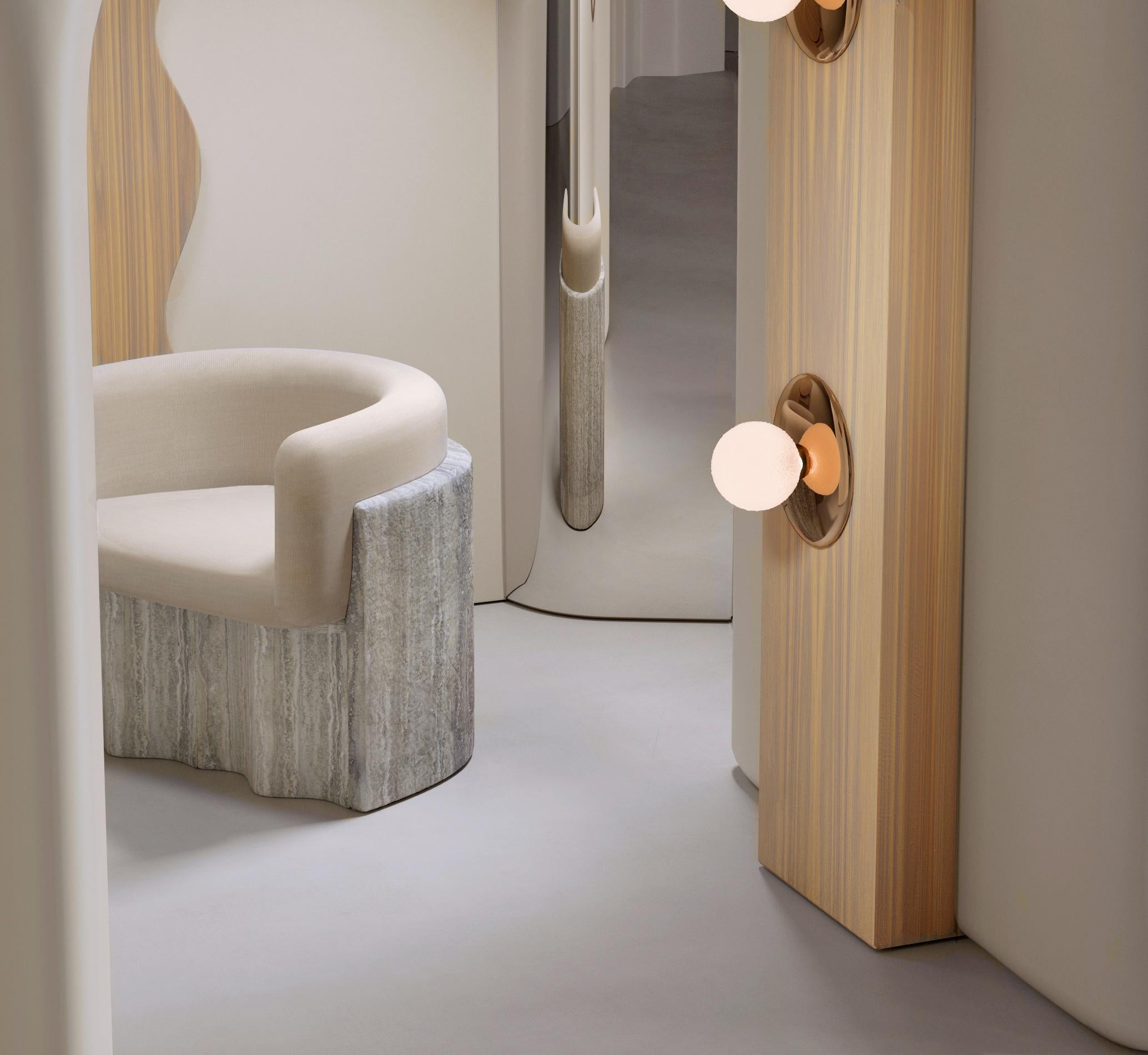 XXIe siècle et contemporain Fauteuil Plisse en Stone par Alter Ego Studio en vente