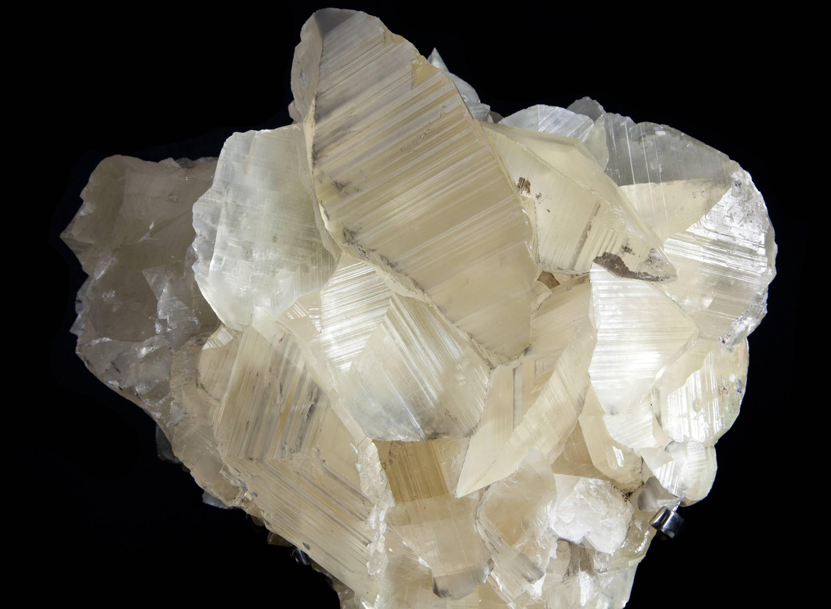 18th Century and Earlier Mounted Large Yellow Calcite