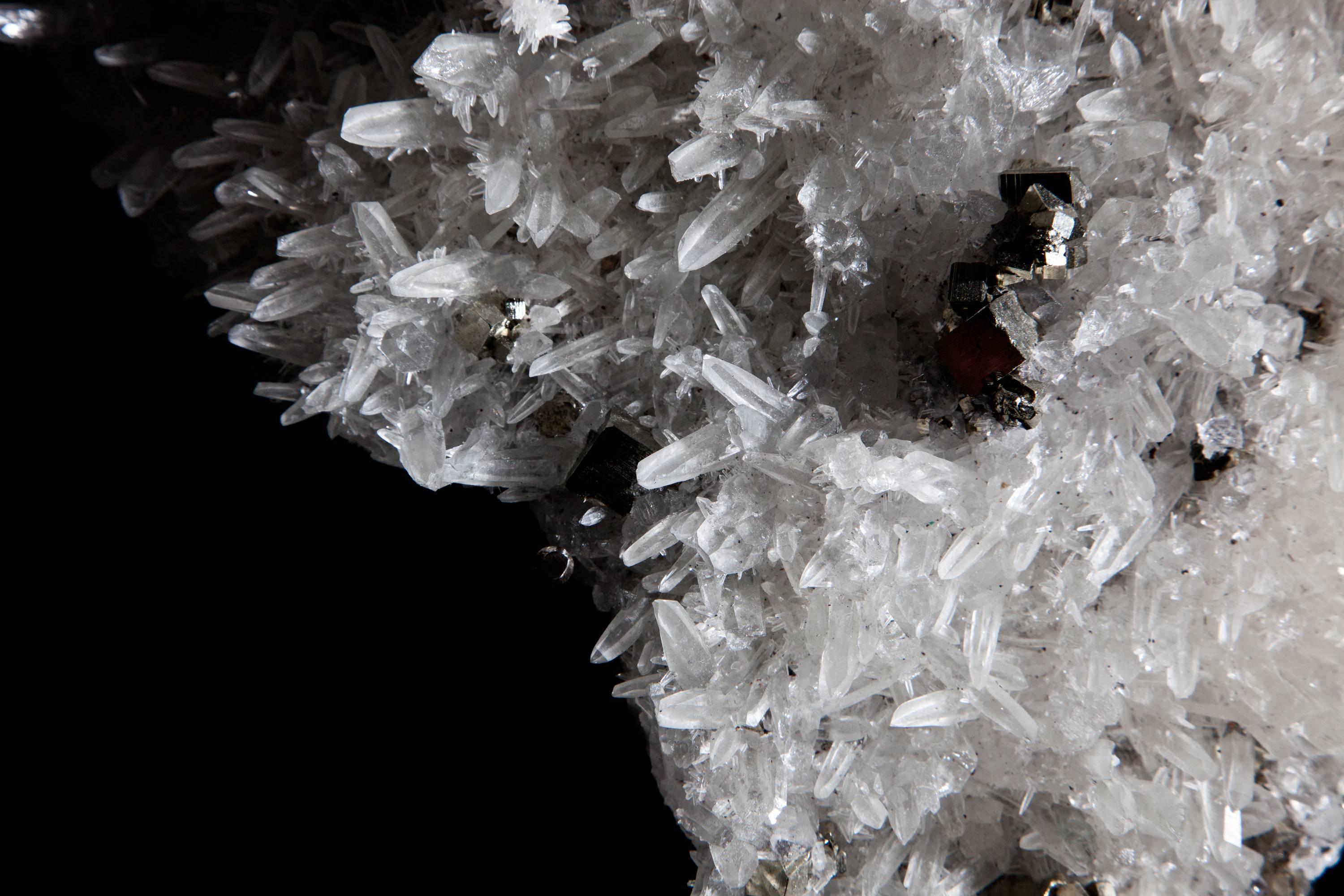 Mounted Quartz and Pyrite Formation In Excellent Condition In London, GB