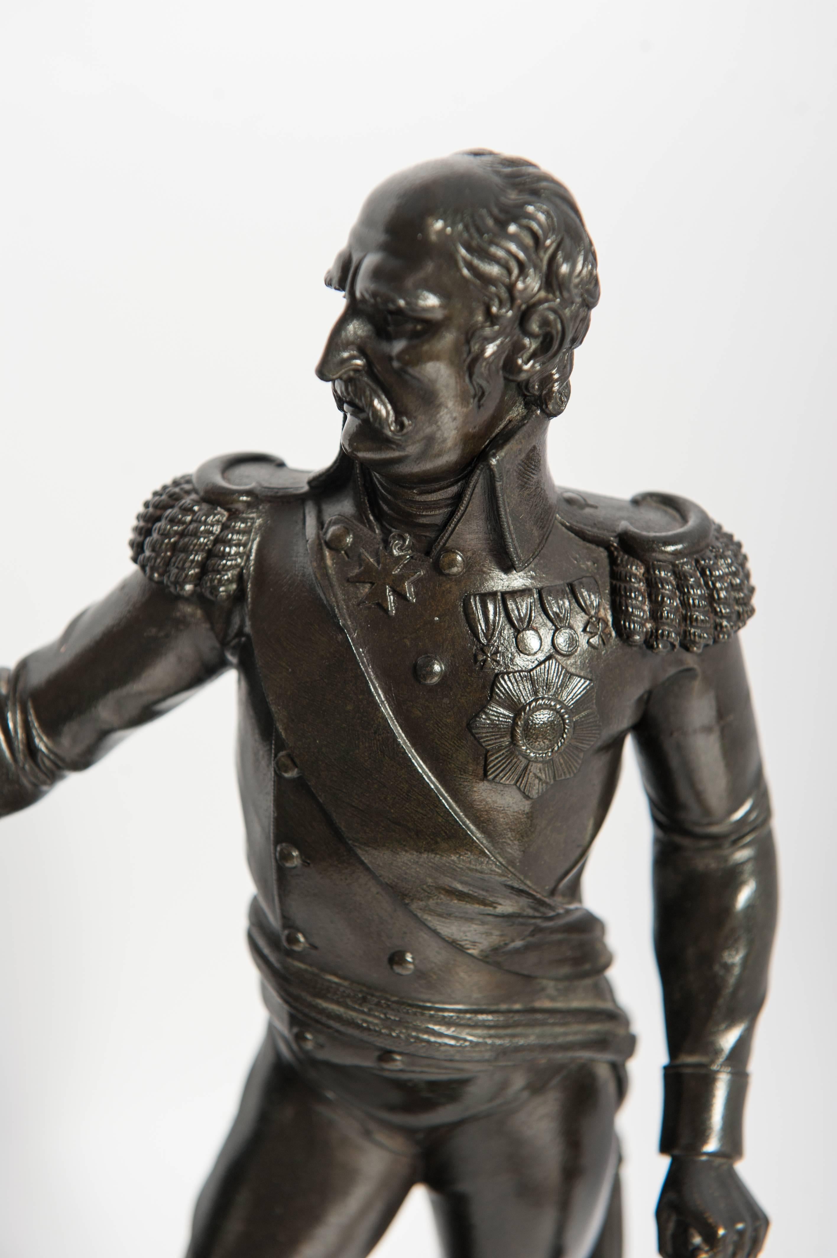 Unusual Bronze Sculpture from Blücher Fürst von Wahlstatt, circa 1810 For Sale 2