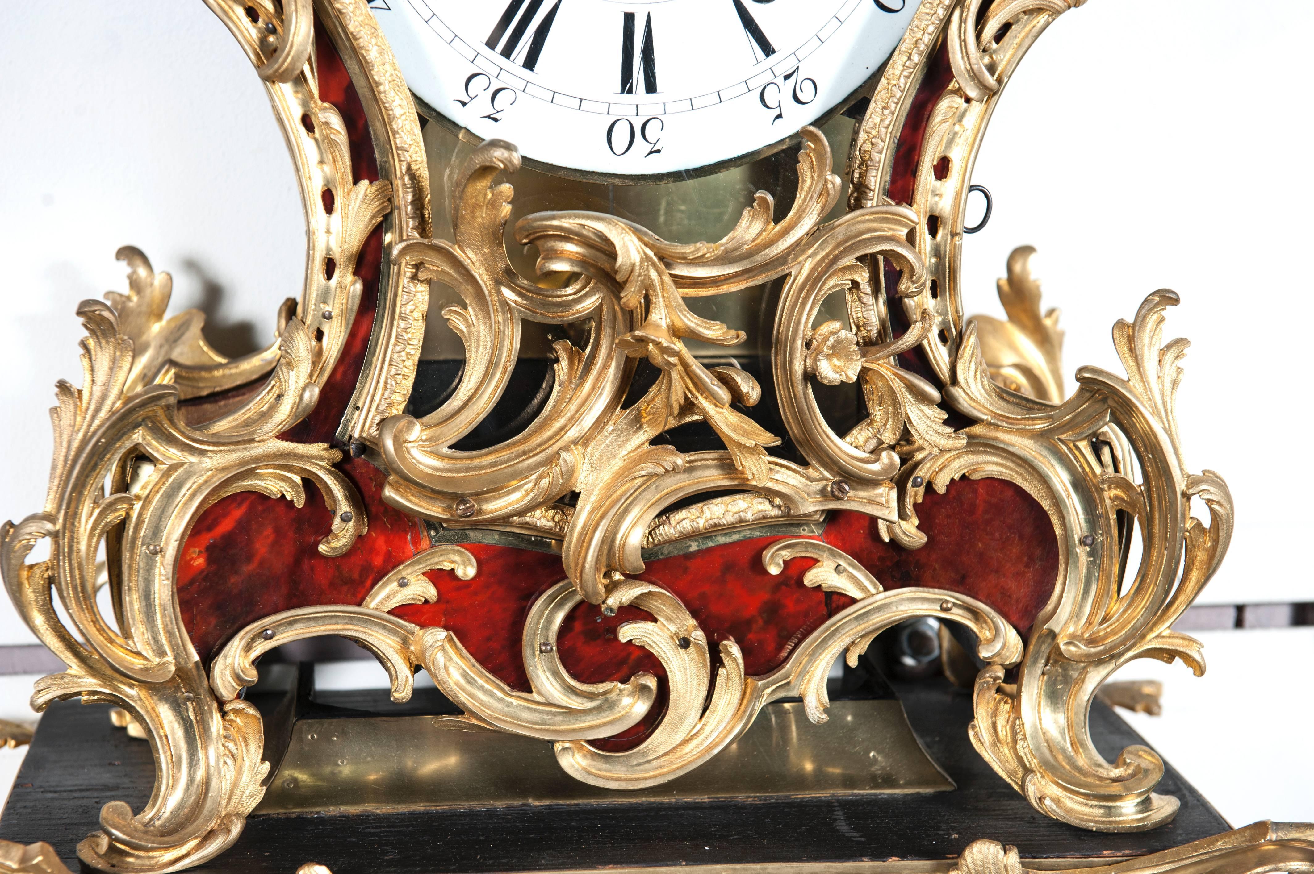 Importantísimo reloj suizo de carey Luis XV Jaquet Droz, hacia 1750 siglo XVIII y antes en venta