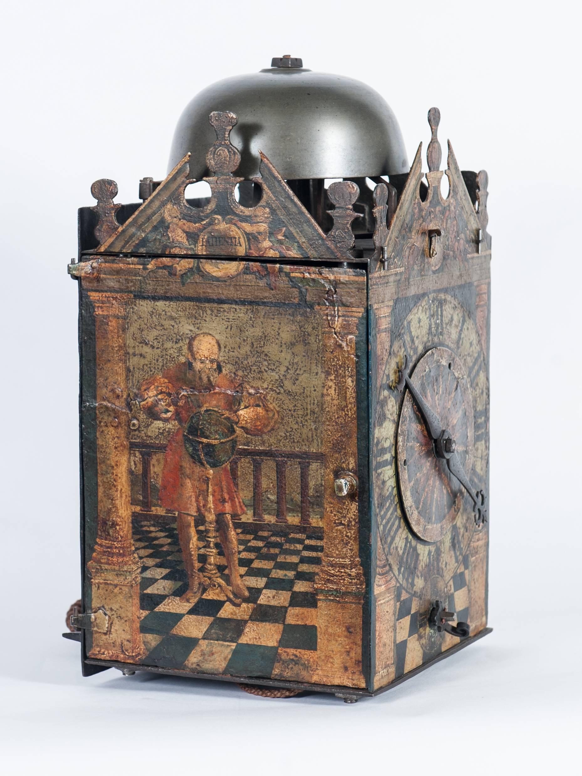 Very Early German Late 16th Century Chamber Clock, Circa 1580 For Sale 1