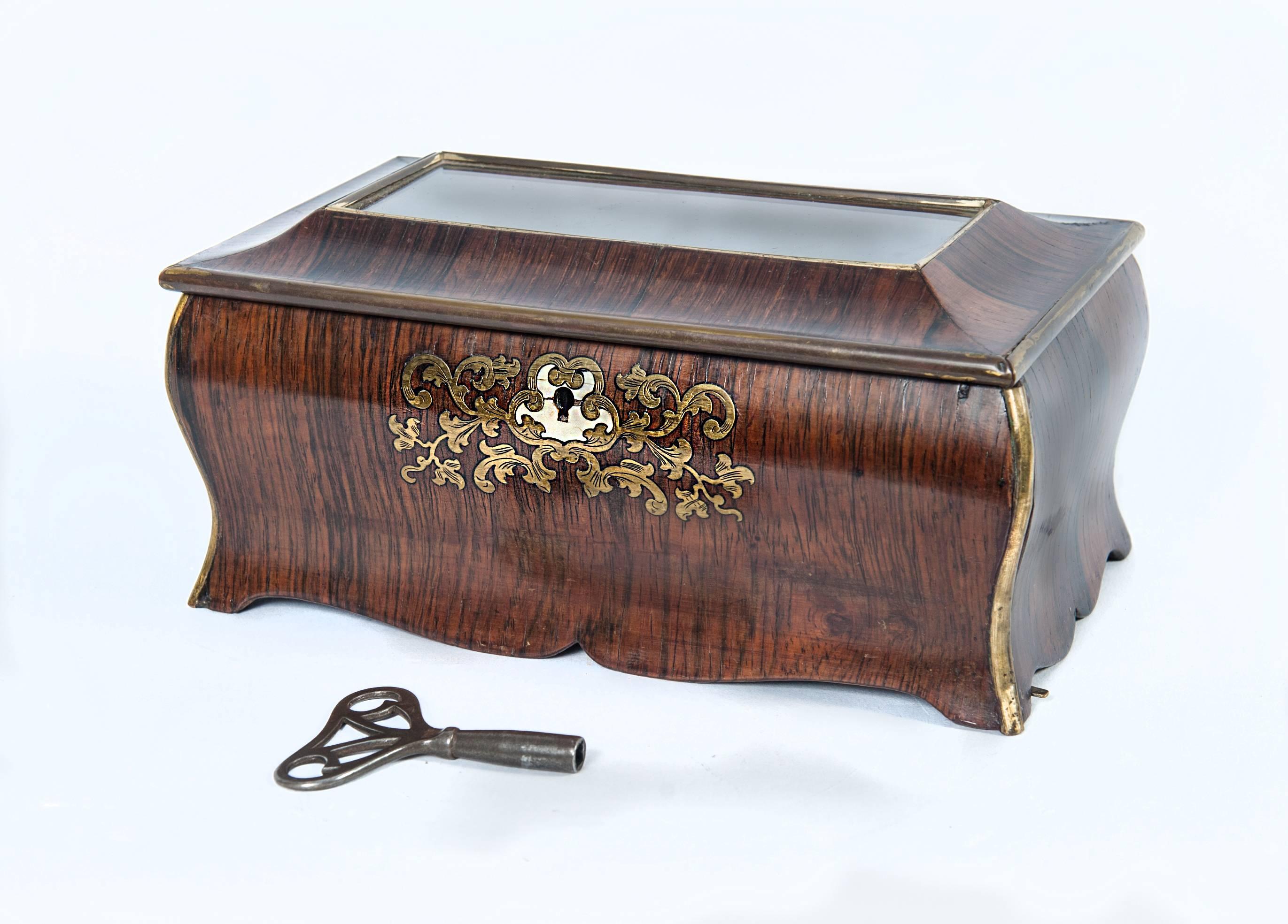 Austrian Functional Mid-19th Century Music Box  For Sale