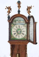 Dutch Miniature Friesland Longtail Wall Clock, circa 1860