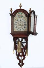 Dutch Mid-19th Century Folk Art Wall Clocks So-Called "Schippertje"