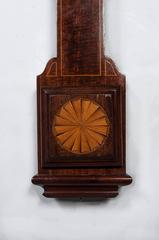 Good English Mahogany Marquetry Inlaid Stick Barometer, J. Hicks London