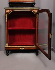 Swiss Amboyna Display Cabinet, circa 1880