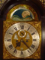 Good Dutch Burr Walnut Longcase Clock with Calendar H.B. Negenvinger, Amsterdam