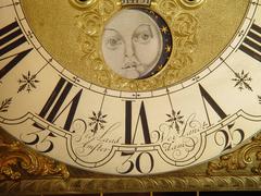 Dutch Amsterdam Burr Walnut Long Case Clock N. Weylandt, circa 1750