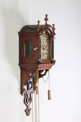Attractive Dutch Frisian Maddered Oak Striking Alarm Clock, circa 1830