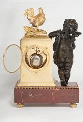 Good 19th Century Decorative Three-Piece Ormolu Clock Set, Signed, circa 1880