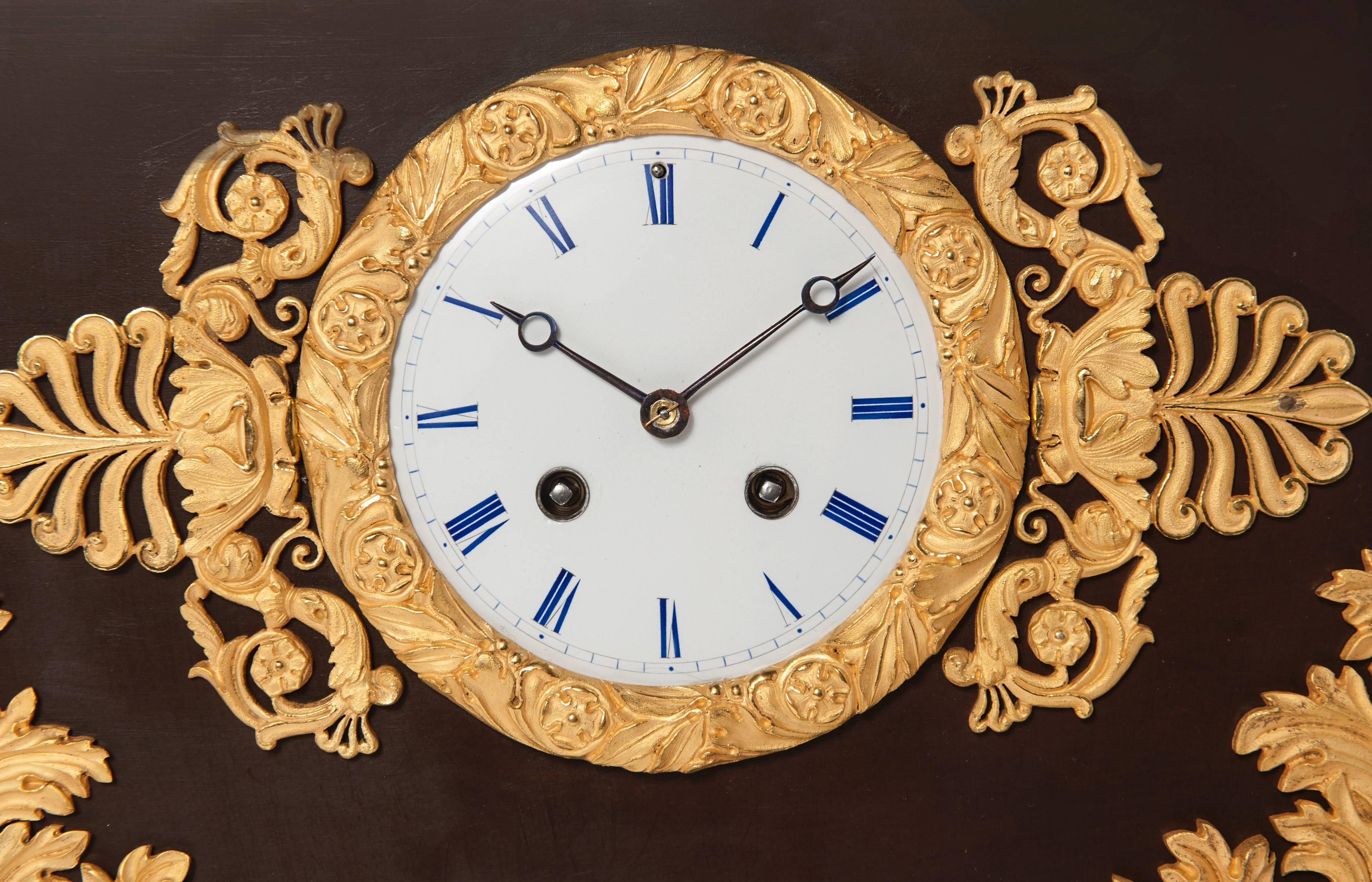 Good Charles X / Louis Philippe Period Ormolu French Mantel Clock, circa 1840 For Sale 3