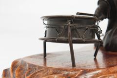 Very Nice, Elegant Patinated Bronze of the Japanese Geisha, circa 1890