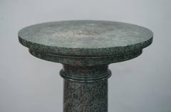 Large Art Nouveau Green Marble Column, circa 1900