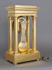 High Quality Early Empire Four Pillar Mantel Clock by Dieudonné Kinable