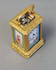 Good Mid-19th Century Miniature Carriage Clock, Signed Drocourt