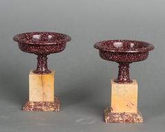 Exceptional Pair of Probably Egyptian Porphyry Marble, circa 1830