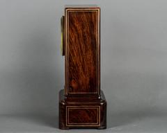 Unusual Kingwood Mantel Clock with Calendar Work and Moon Fase, circa 1840