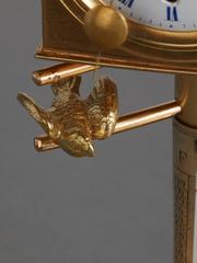 Desk Inkwell with Clock and Ringing Bell, circa 1860