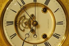 French Napoleon III Ormolu Mantel Regulator Perpetual Calendar, by Pointeaux