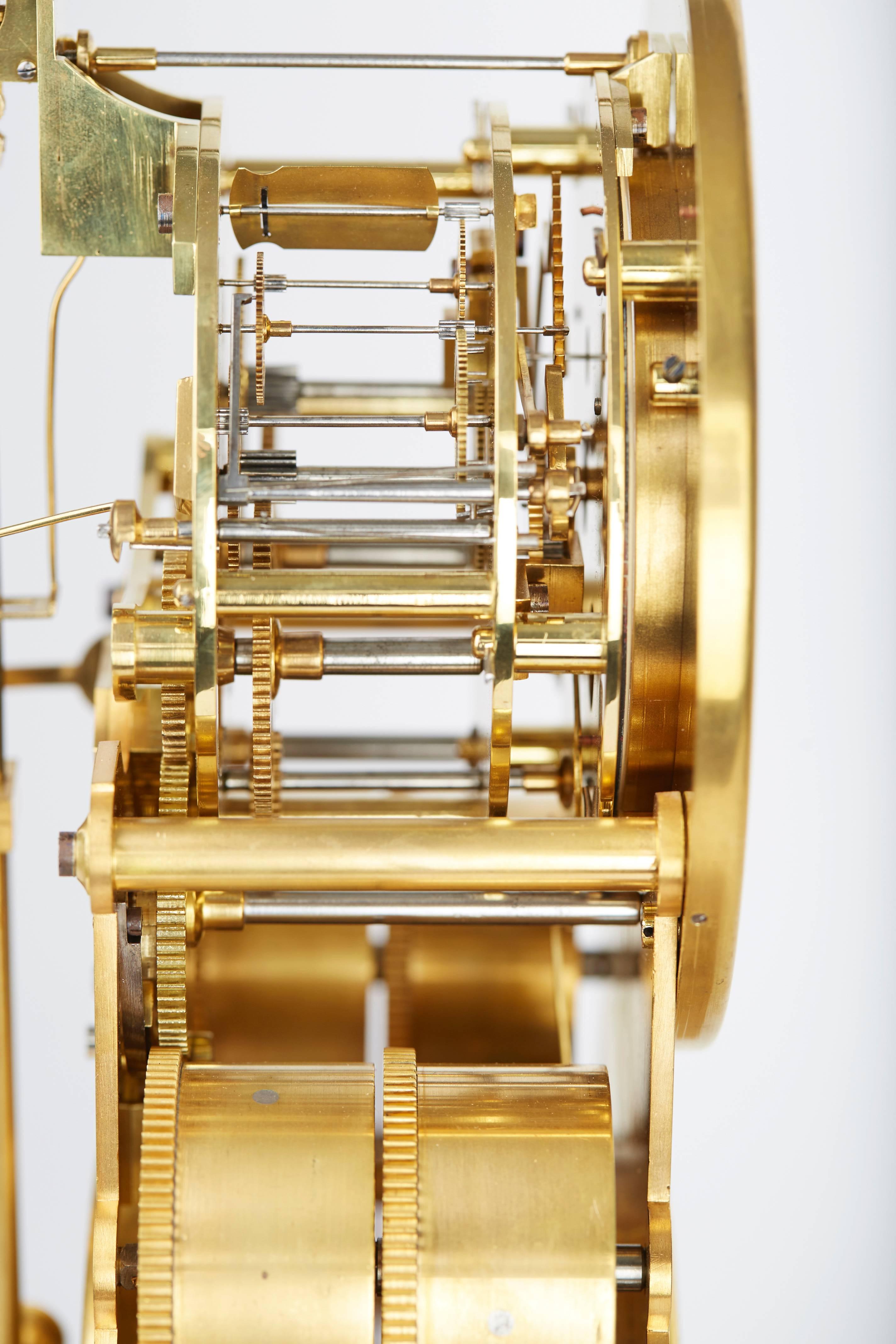 Delettrez a Paris Clock with Achile Brocot Escapement, circa 1880 In Good Condition For Sale In Amsterdam, Noord Holland