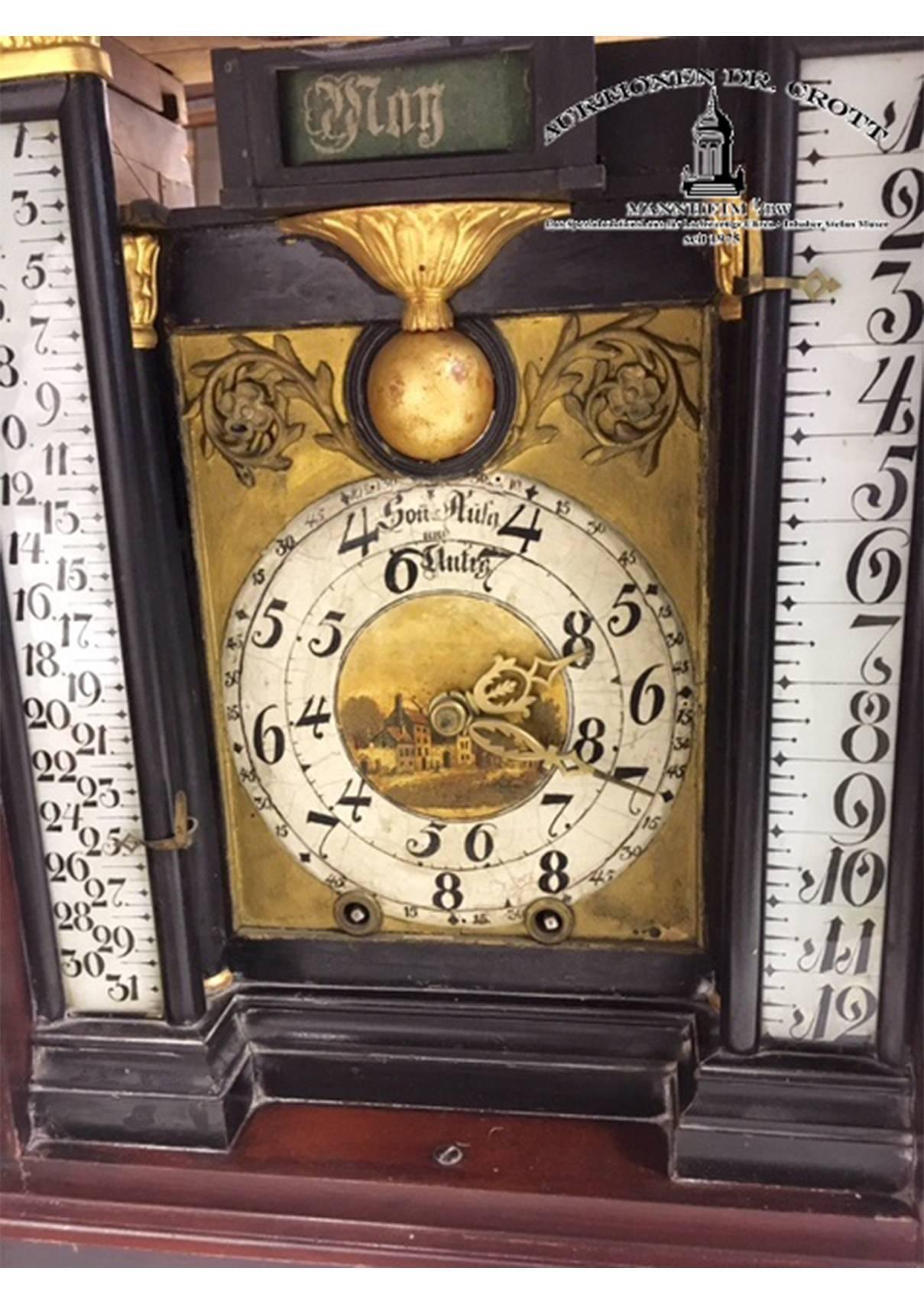Belle Époque Astronomical Striking Clock Symbolising a Pavilion, circa 1850 For Sale