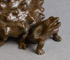 Very Interesting Pair of Humoristic Candlesticks Attributed to Christophe Fratin