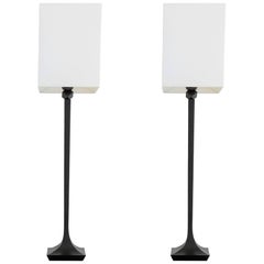 Pair of Solid Bronze Table Lamps by RIchard Peduzzi, France, 2005