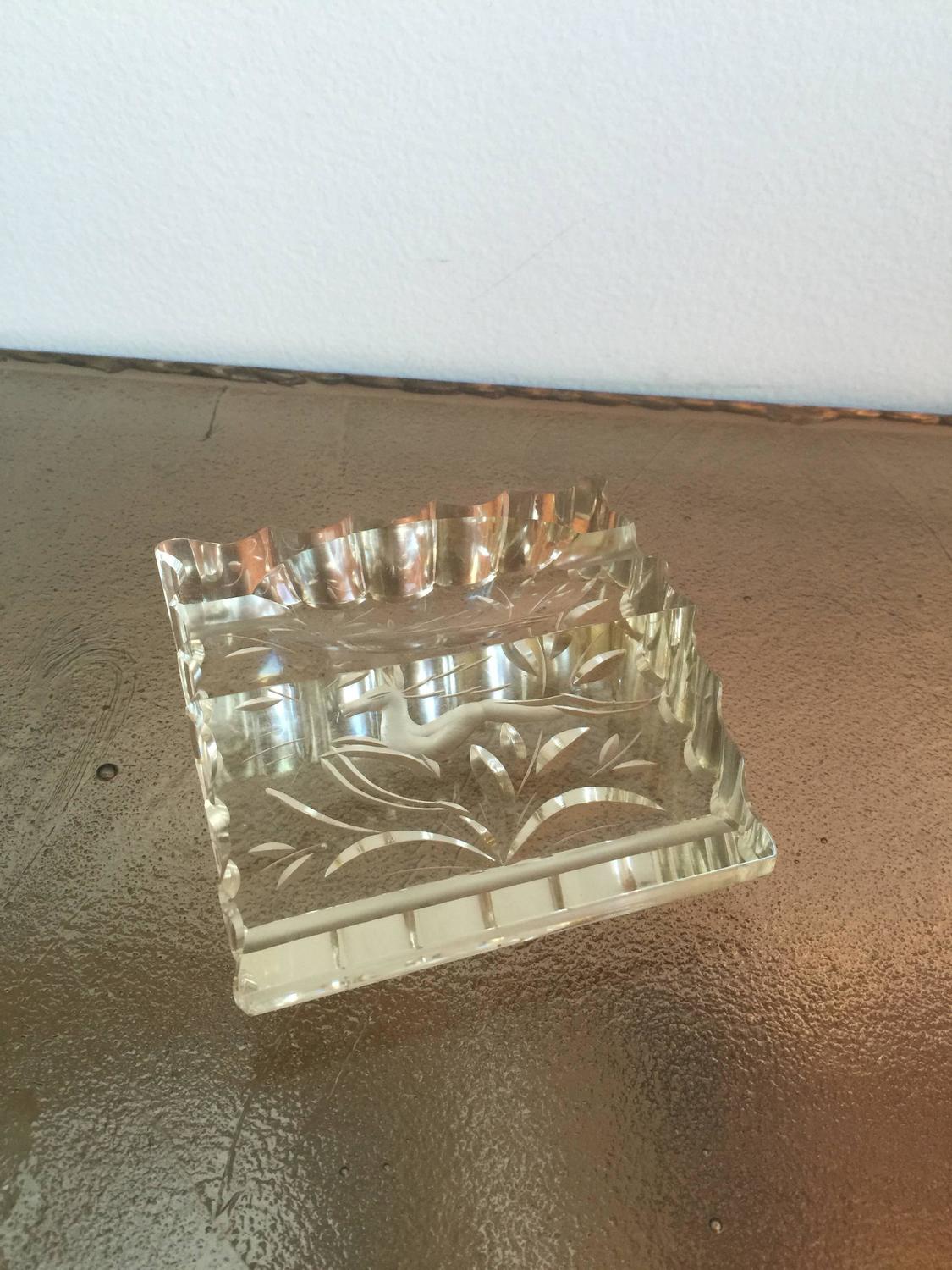 Carved Crystal Paperweight, France, 1940s For Sale at 1stdibs