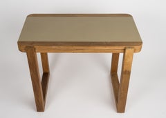 Vintage Studio Solid Side Table desk in style Pierre Chapo - France 1970