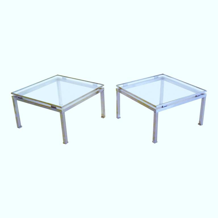 Pair of Side Tables by Guy Lefevre for Maison Jansen, France, 1970s In Good Condition For Sale In New York, NY