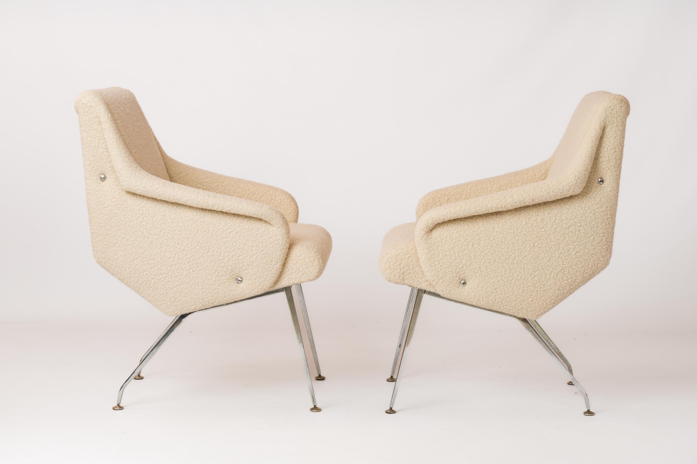 Fine XX secolo Coppia di poltrone moderne 