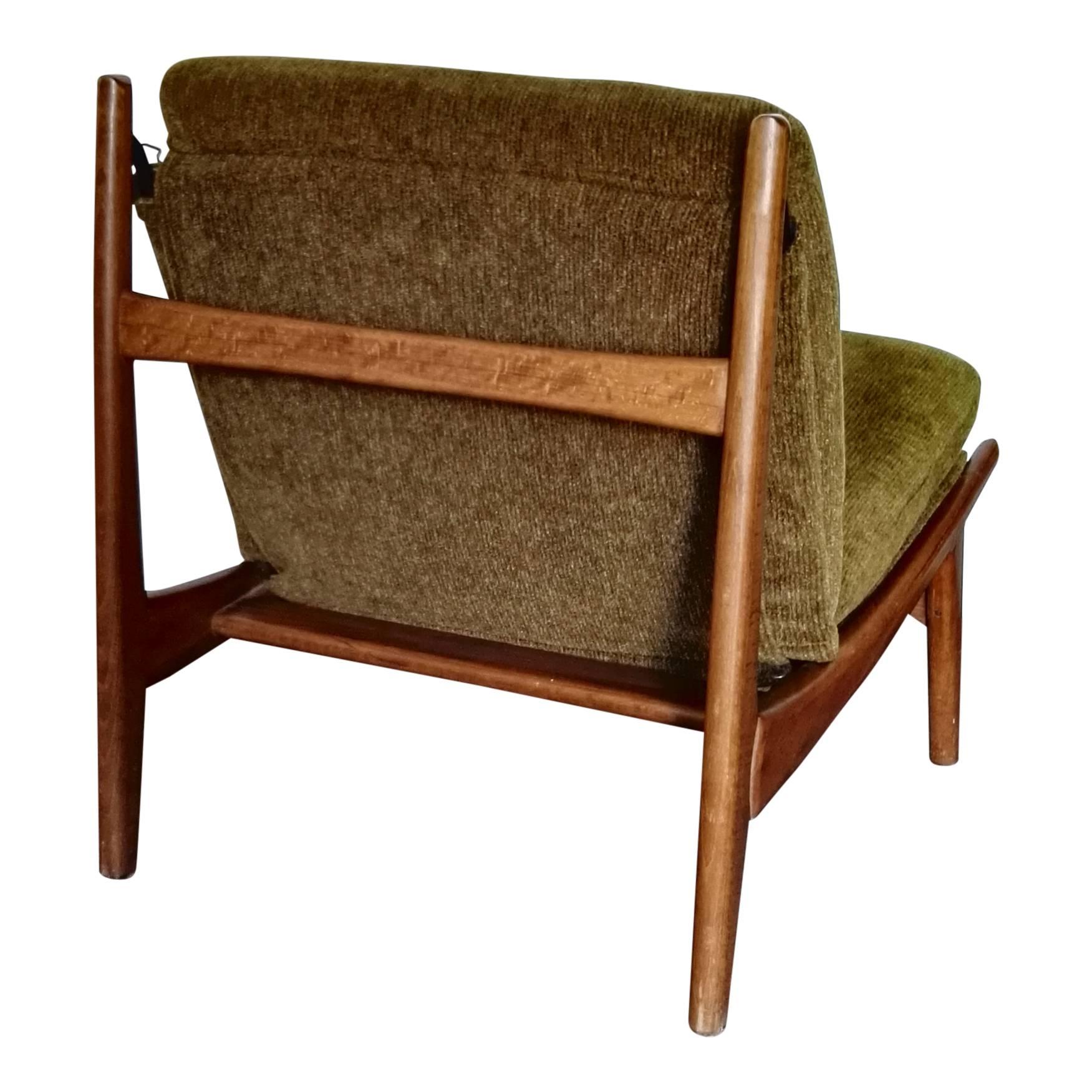 French Pair of 790 Lounge Chairs by JA Motte, France, 1960s