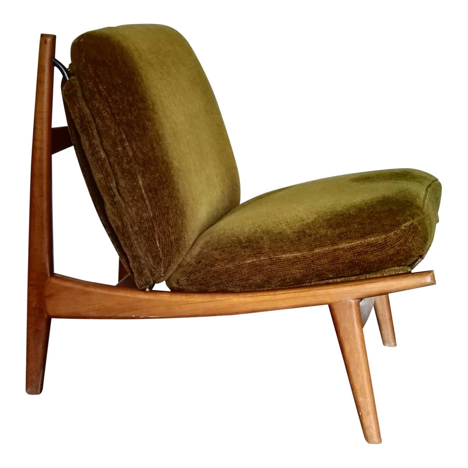 Pair of 790 Lounge Chairs by JA Motte, France, 1960s In Good Condition In New York, NY