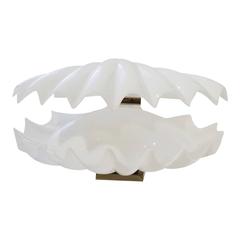 Rare Rougier Scallop Shaped Table Lamp, Canada, 1970s