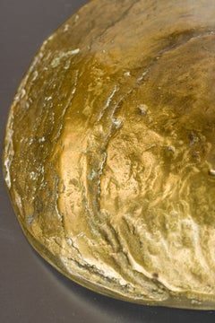 Vide-poche en bronze massif en forme d'huître, attribué à… Monique Gerber - France, années 1970