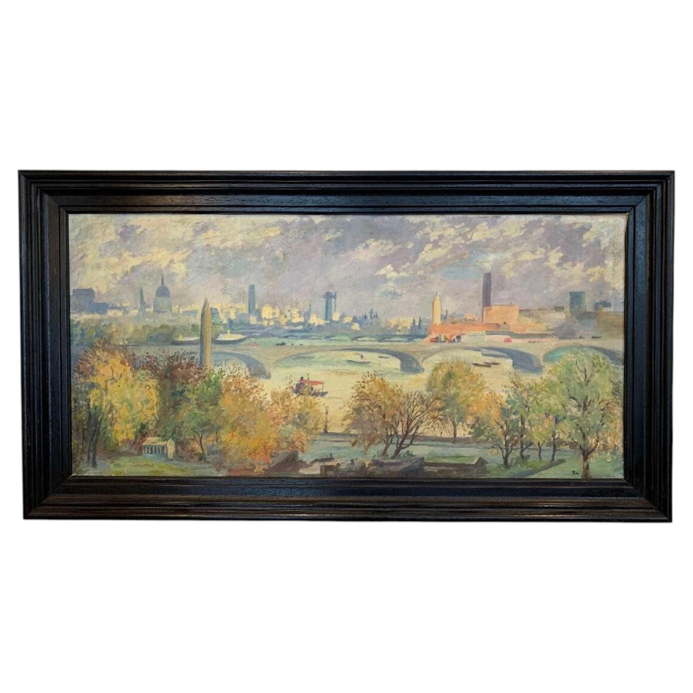 1950s Jack Ernest Millar (1921-2007) mixed media on canvas For Sale