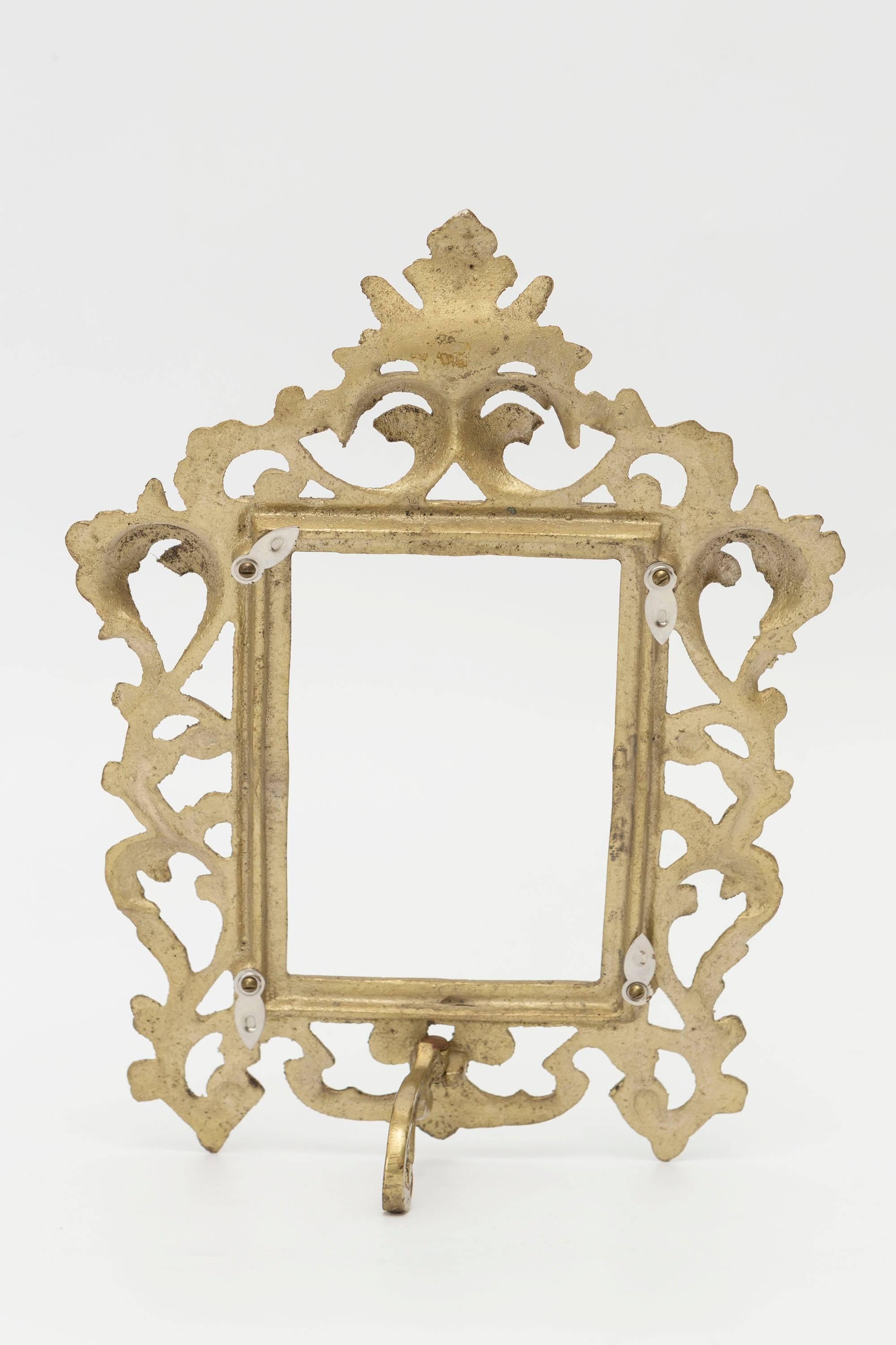 English Decorative Brass Picture Frame