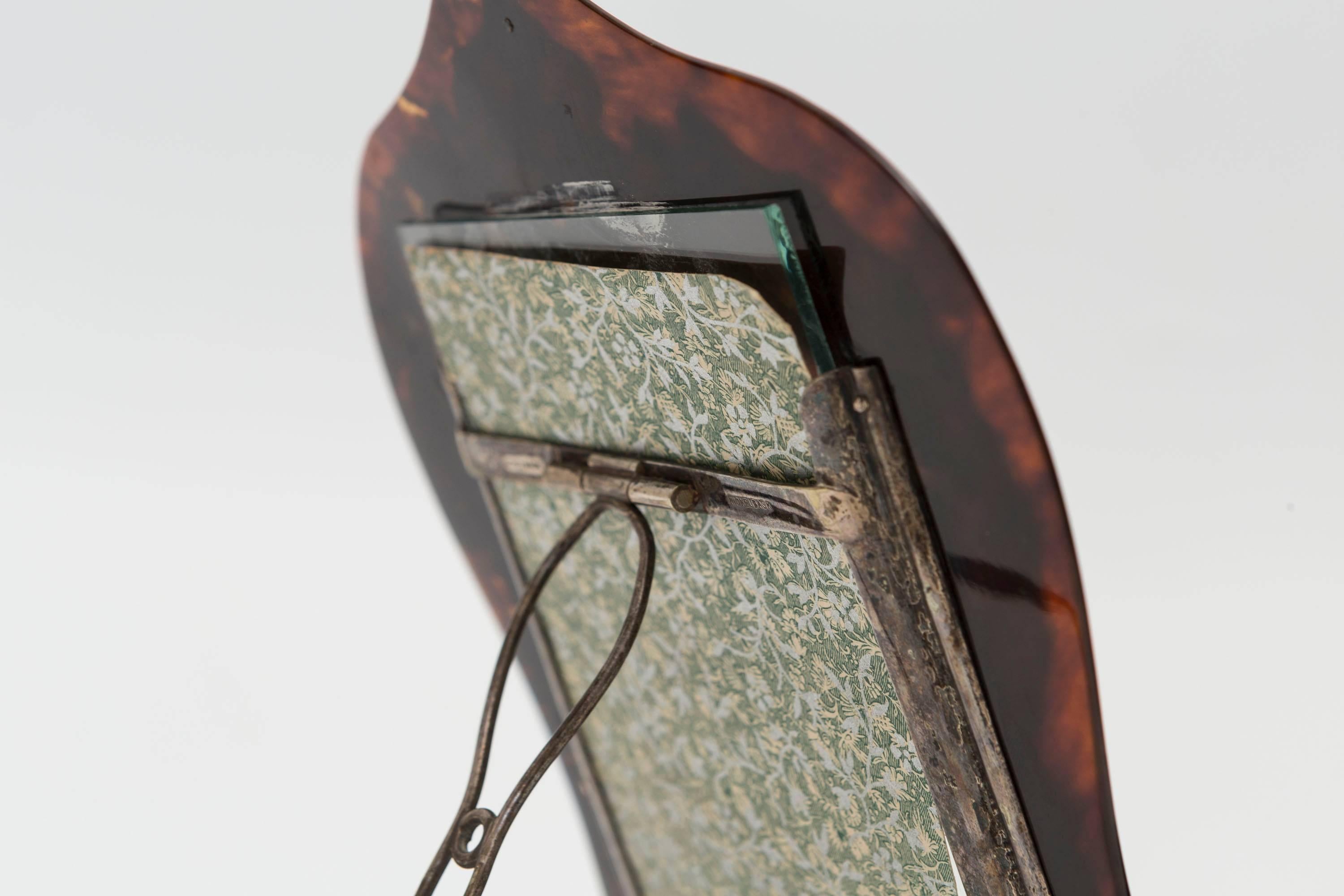 19th Century Tortoiseshell Picture Frame with Silver Mounts 1