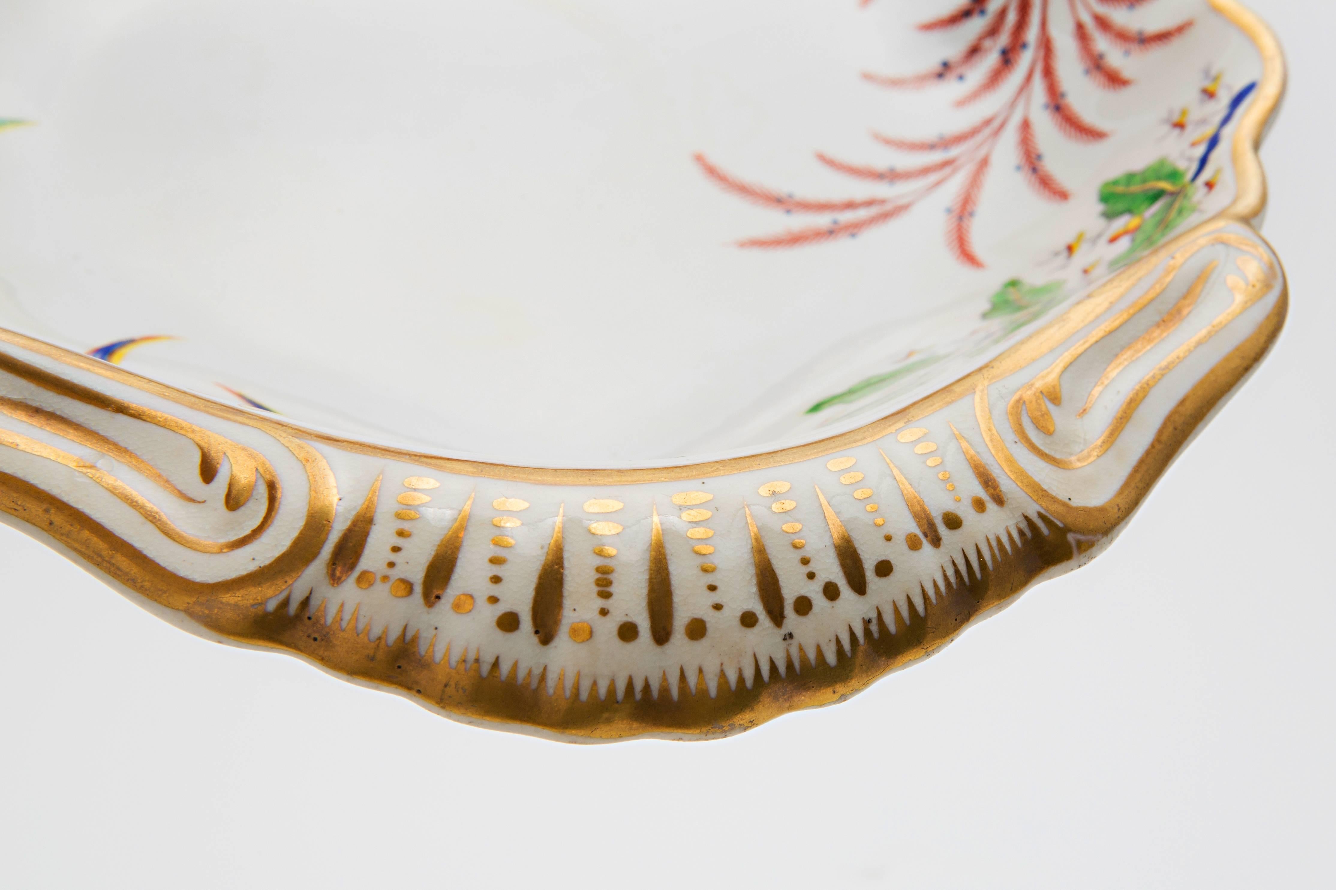 19th Century Spode Porcelain Shell Dish For Sale 2