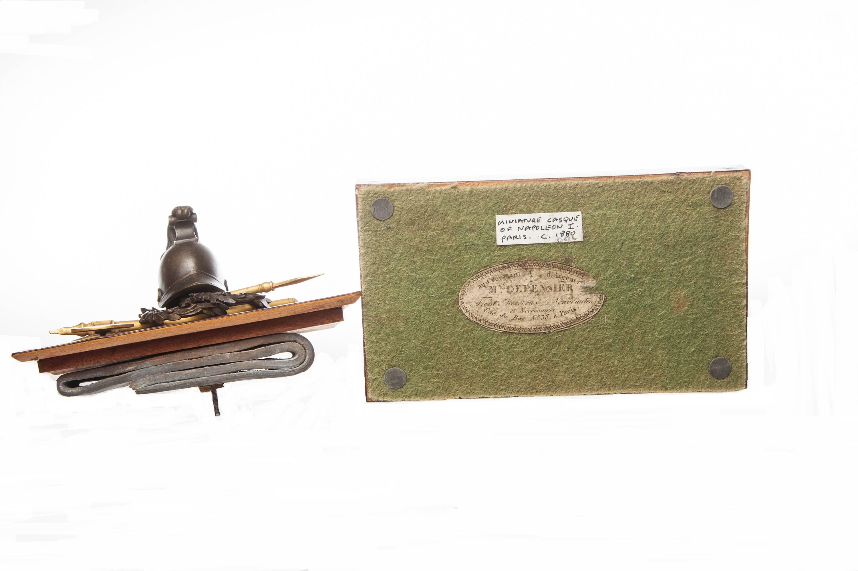 19th Century Grand Tour Miniature Casket of Napoleon i Paris  In Excellent Condition In Nashville, TN