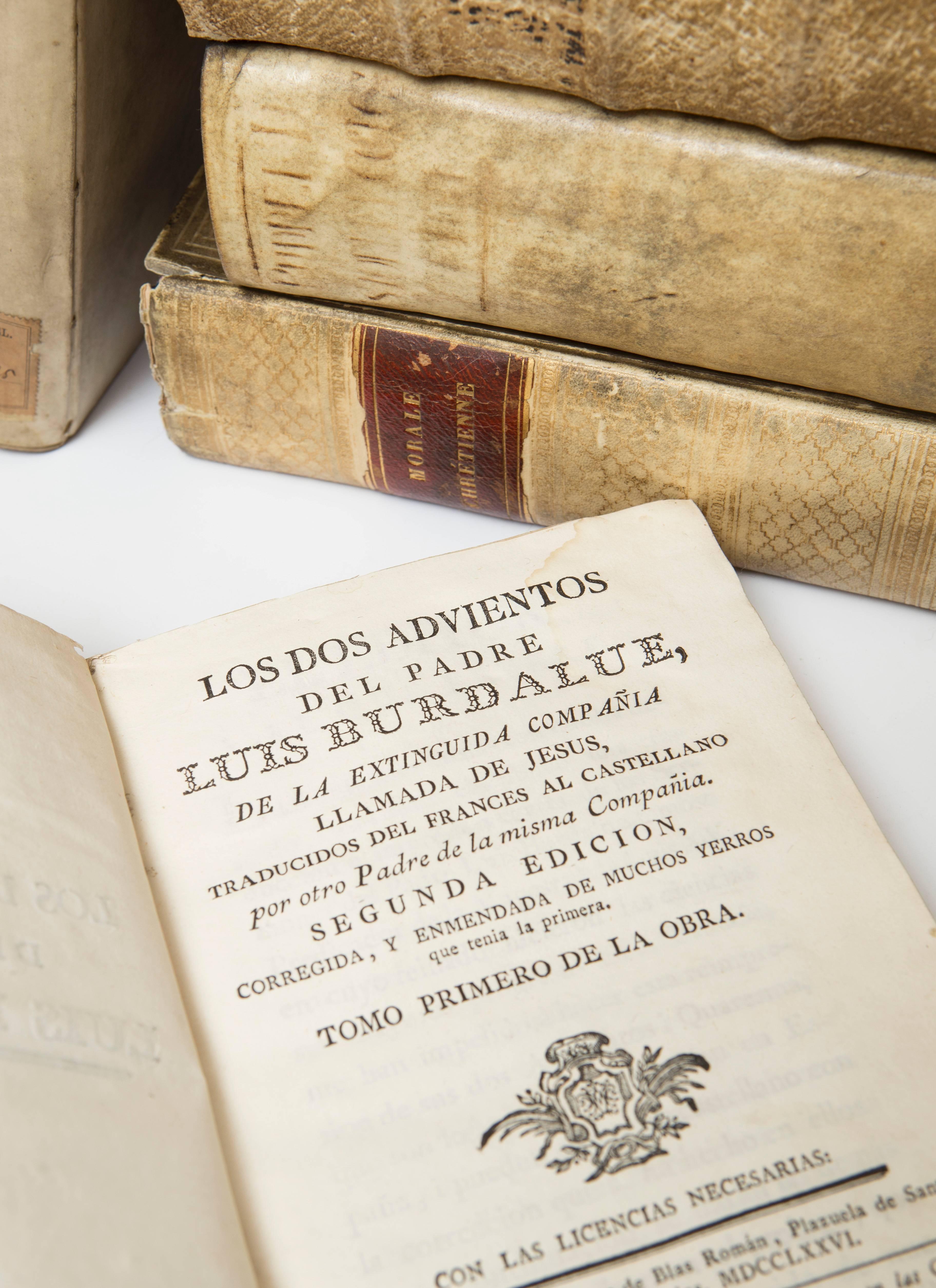 Animal Skin 17th-18th Century Collection of Vellum Books 'Ten Books'