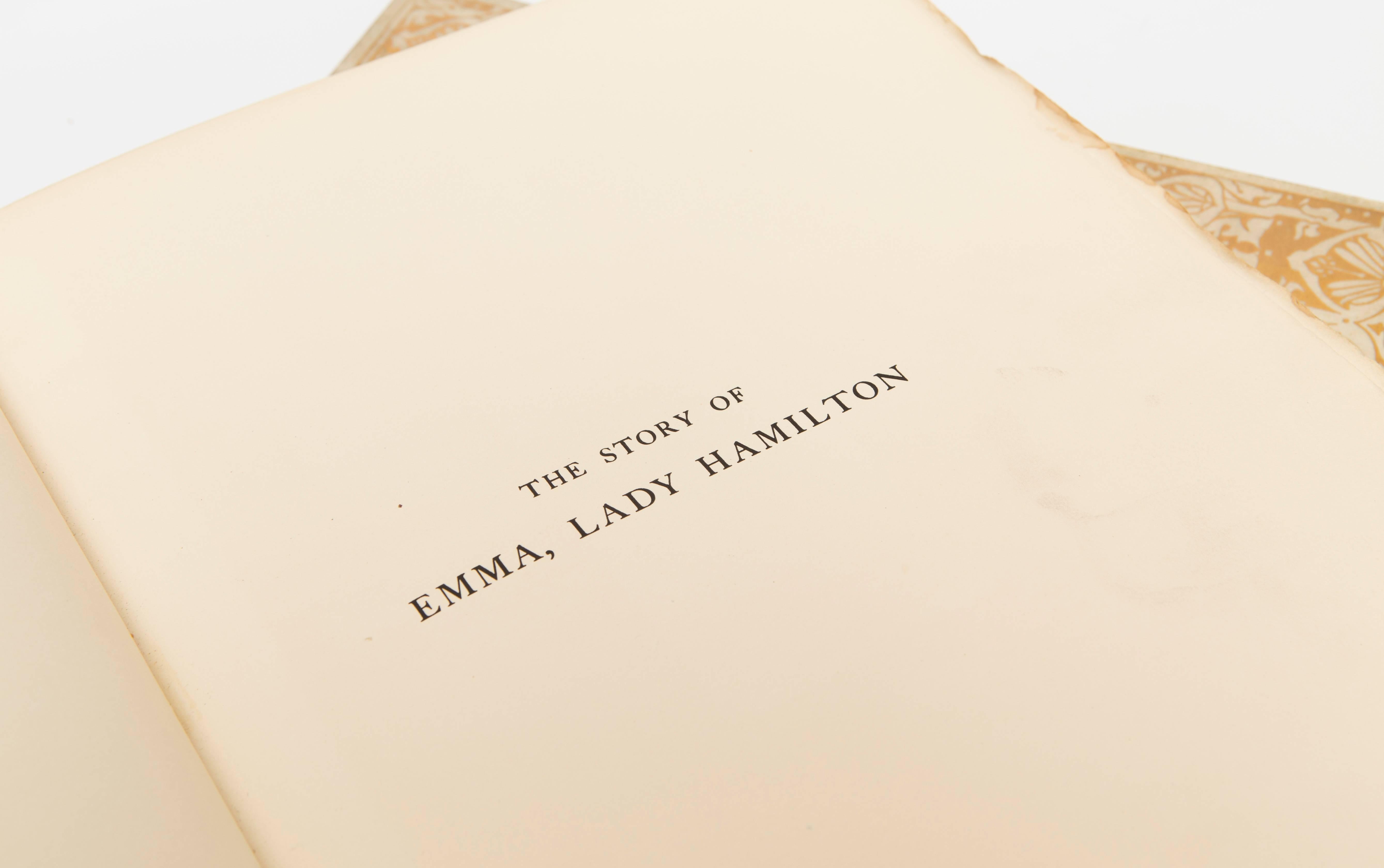 Set of Two Vellum Volumes of the Story of Emma, Lady Hamilton  4