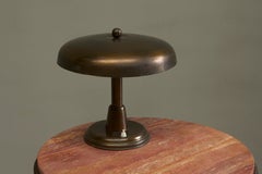 Stunning Italian Table Lamp in Patinated Brass Mid 20th Century