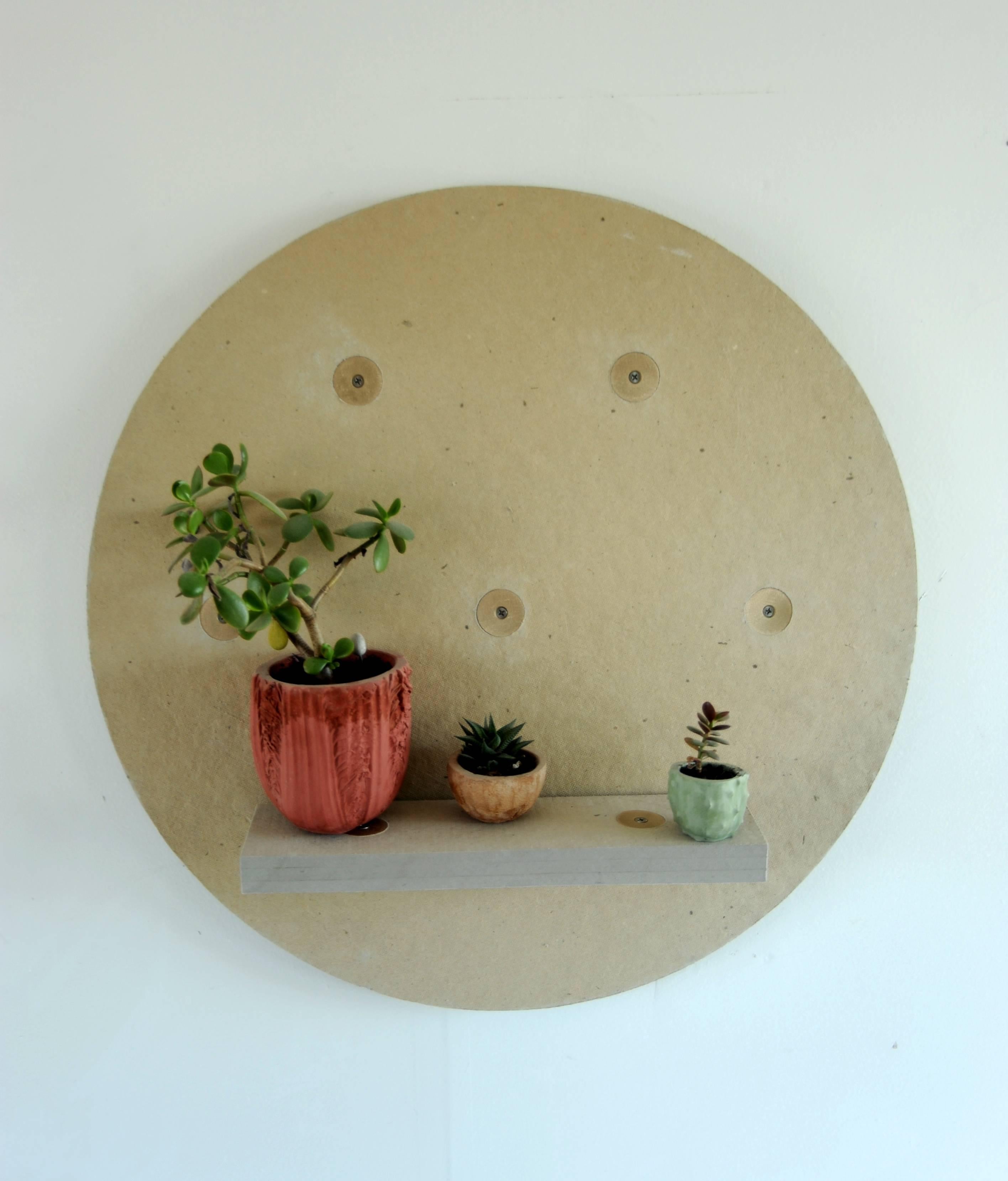 Large Circle Shelf Prototype by Chen Chen & Kai Williams in Homosote

Chen Chen & Kai Williams
Contemporary, USA (Brooklyn NY), 2016
Homasote and Brass
Prototype

References to historical joinery including hand-braised brass compression joints.

Dia
