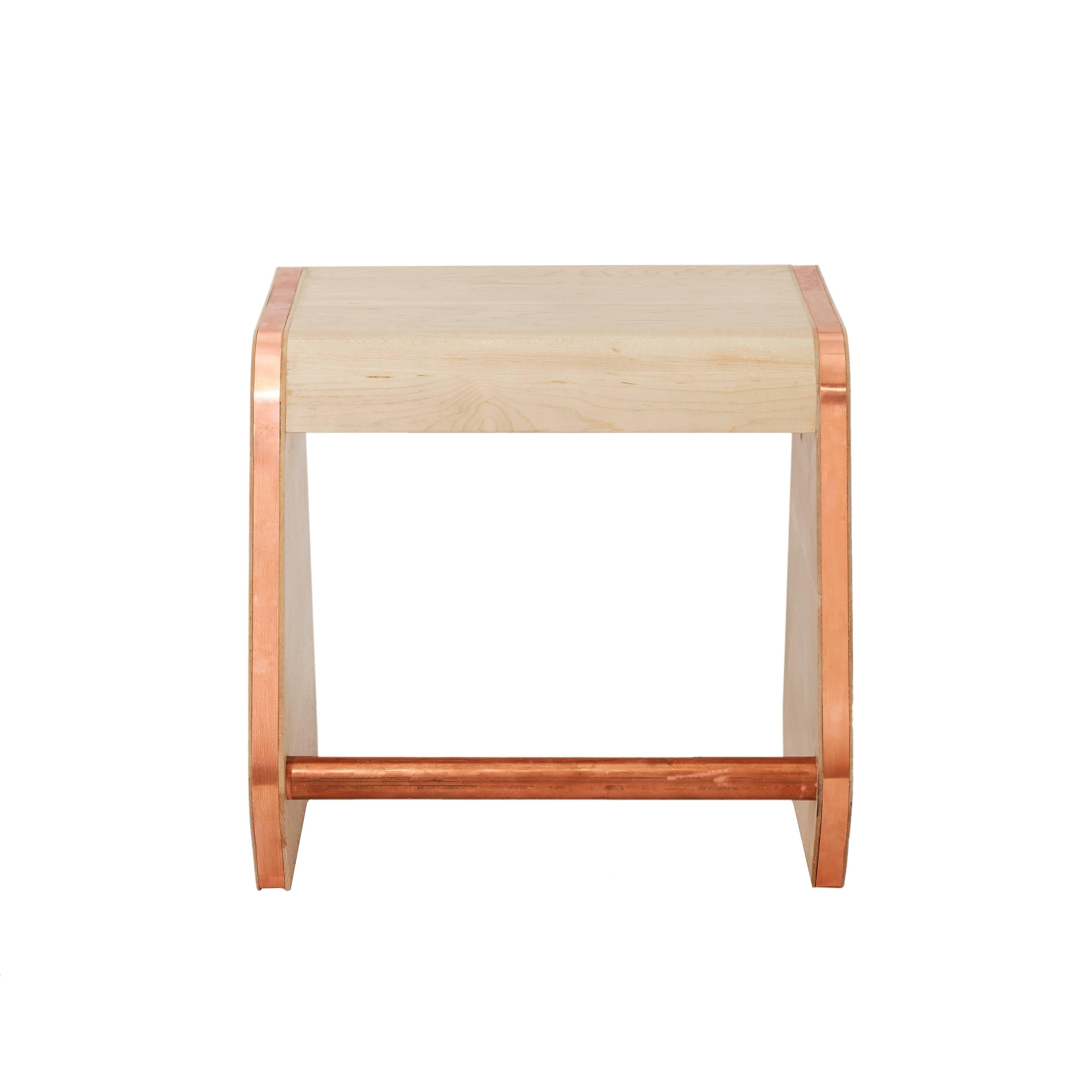 Contemporary 'Perch' Child Chair from the Heritage Collection by Studiokinder in Maple/Copper For Sale