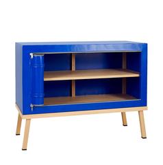 Visser and Meijwaard Truecolors Dresser or Credenza, Blue PVC Cloth with Zipper
